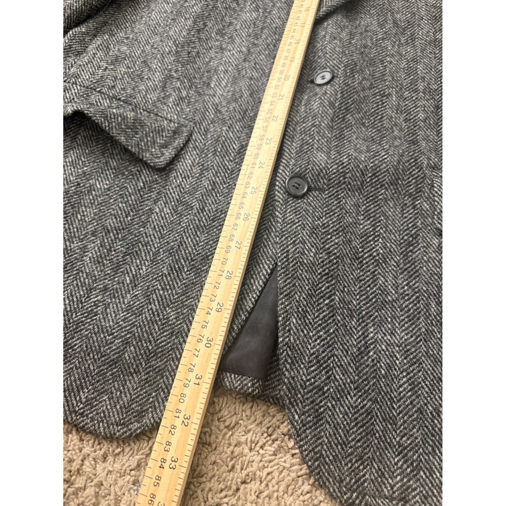 Brooks Brothers BrooksTweed Grey Herringbone Shetland Wool Blazer Sport Coat 43R - Picture 6 of 9